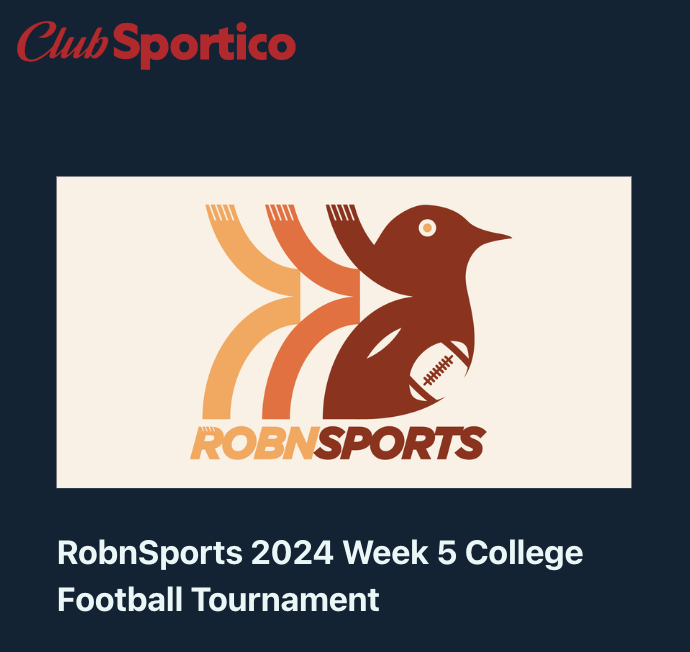 The Week 5 Tournament Presented By Club Sportico -- Final Results